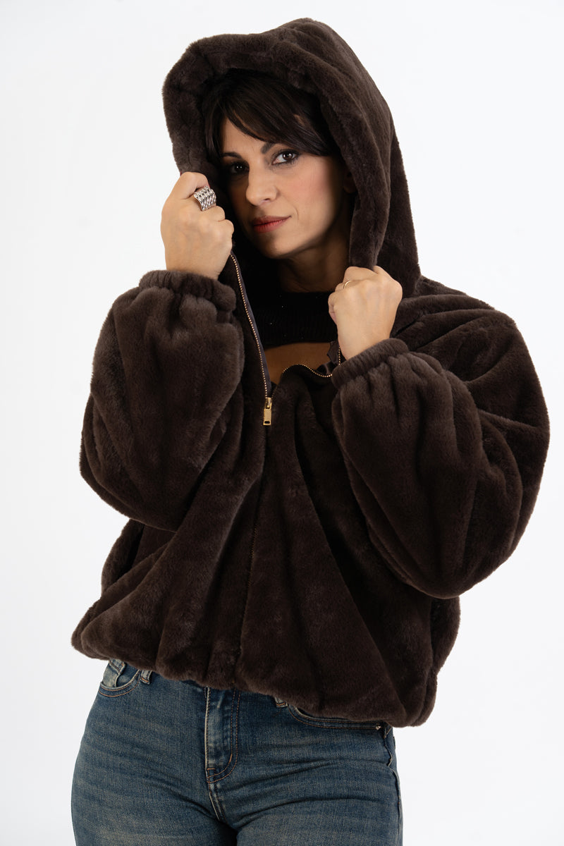 Pellicciotto Dream Cozy con cappuccio