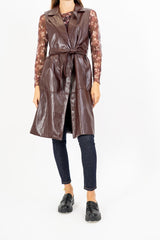 Spolverino Ecopelle Shine Belted