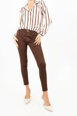 Camicia in georgette LineArt a righe