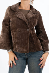 Cappottino VelvetShell corto doppio petto