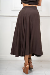 Gonna Lunga Pareo in Viscosa Made in Italy