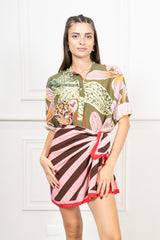 Camicia Jungle in 100% Cotone Made in Italy