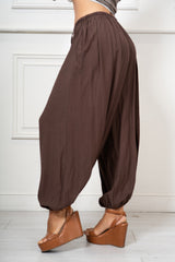 Pantalone Aladin in Viscosa Fiammata Made in Italy