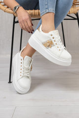 Sneakers Platform con Dettaglio Gioiello