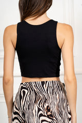 Top Crop Doppiato Basic