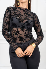 Maglia Velvet Bloom Round