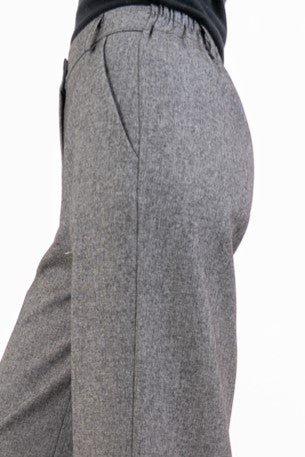 Pantalone TailorFit palazzo in poliviscosa mélange