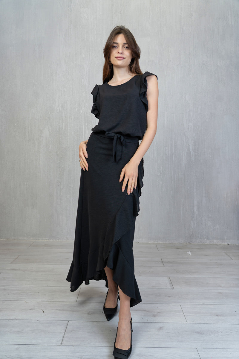 Blusa Plum Soft con Manica Volant