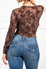 Maglia Velvet Bloom Round