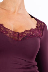 Maglia Scollatura Lace Touch