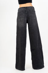 Jeans flare soft-touch Black wash
