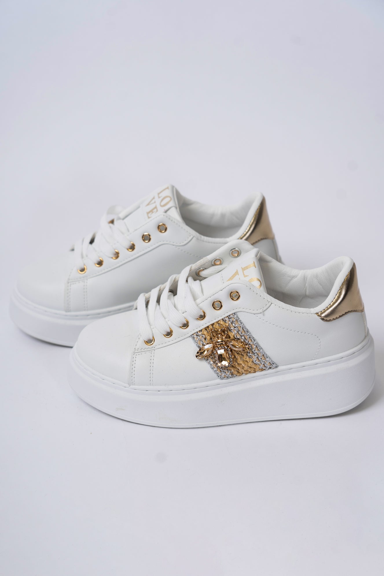 Sneakers Platform con Dettaglio Gioiello