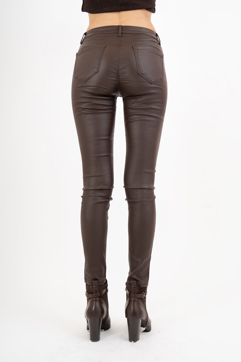 Pantalone SecondSkin Mocha effetto ecopelle