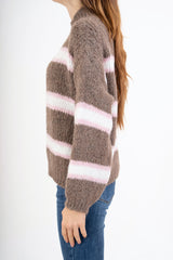 Maglione Wooly Stripe over a righe