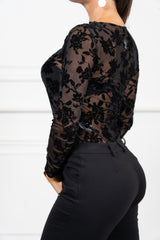 Maglia Velvet Bloom Round