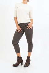 Maglia Chic a Trecce con Perle