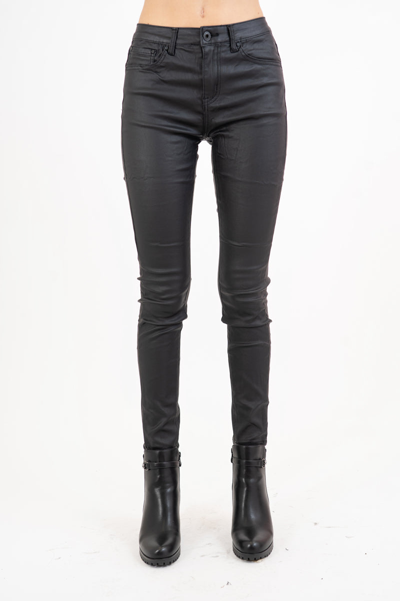 Pantalone SecondSkin Black effetto ecopelle