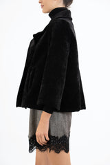 Cappottino VelvetShell corto doppio petto