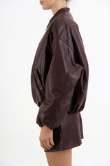 Bomber SoftLeather in ecopelle imbottito