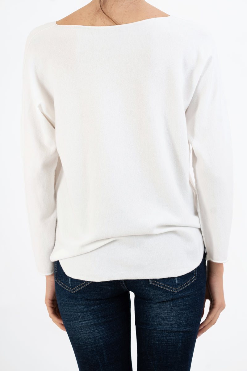 Maglia SoftVibe in misto viscosa scollo a V