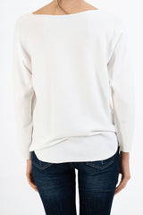 Maglia SoftVibe in misto viscosa scollo a V