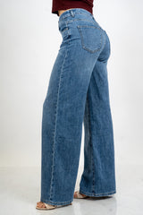 Jeans palazzo denim leggero comfort fit.