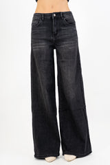 Jeans flare soft-touch Black wash