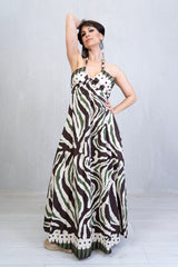 Abito lungo Savannah Jungle in cotone