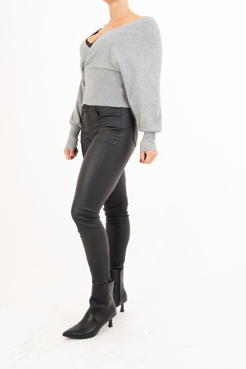 Maglia SoftCross incrociata in viscosa elasticizzata