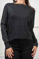 modella indossando Maglia Aster Lurex colore