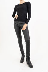 Pantalone SecondSkin Black effetto ecopelle
