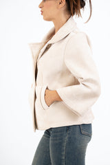 Cappottino VelvetShell corto doppio petto