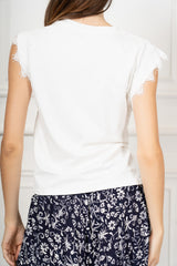 Maglia Asimmetrica con Fusciacca e Pizzo