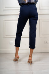Pantalone Margot a sigaretta Blu