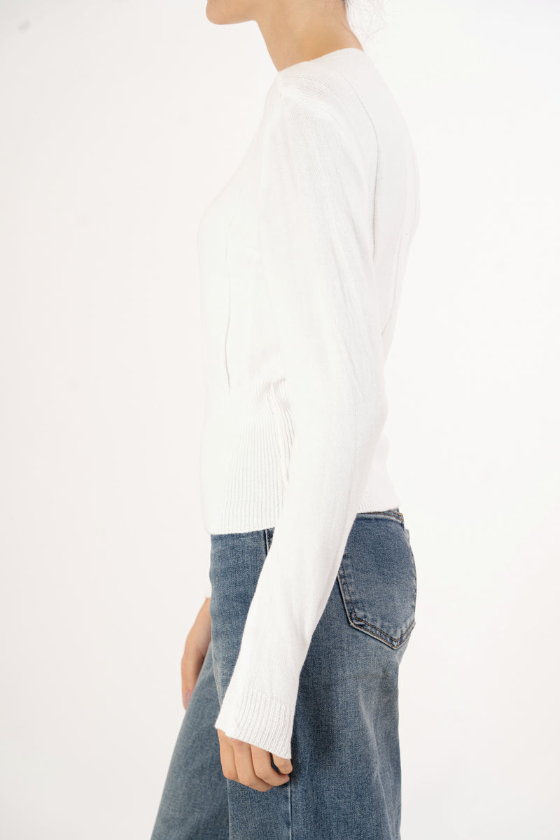 Maglioncino Soft Lines con scollo barca