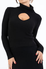 Maglia GoldKeyhole in misto viscosa