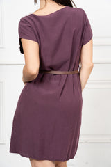 Abito midi over in Tencel con cintura regolabile