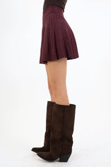 Minigonna Soft Pleat in viscosa elasticizzata