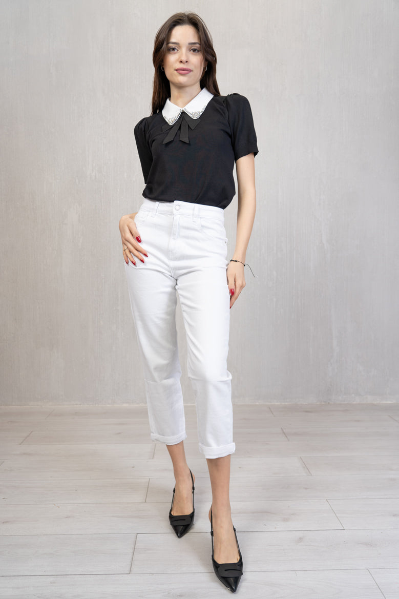 Jeans Mom Fit bianco – Casual chic