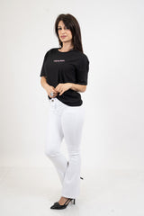 T-shirt scritta cotone “ESAURITA”.