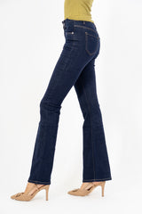 Jeans Flare Elasticizzati Lavaggio Zero