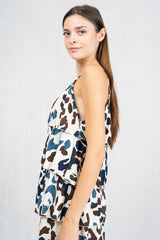 Top Vintage Bloom in viscosa a balze