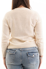 Maglia over 100% cotone con scritta ricamata “No Vabbé”