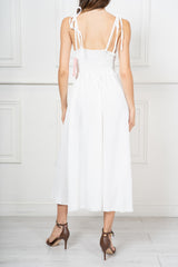 Abito lungo bustier in tela leggera con spalline regolabili Amalfi