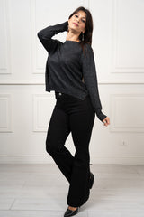 modella indossando Maglia Aster Lurex colore
