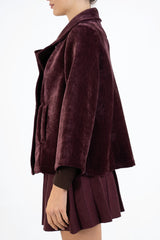 Cappottino VelvetShell corto doppio petto