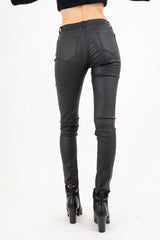Pantalone SecondSkin Black effetto ecopelle