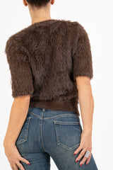 Maglia FurGlam con girocollo gioiello