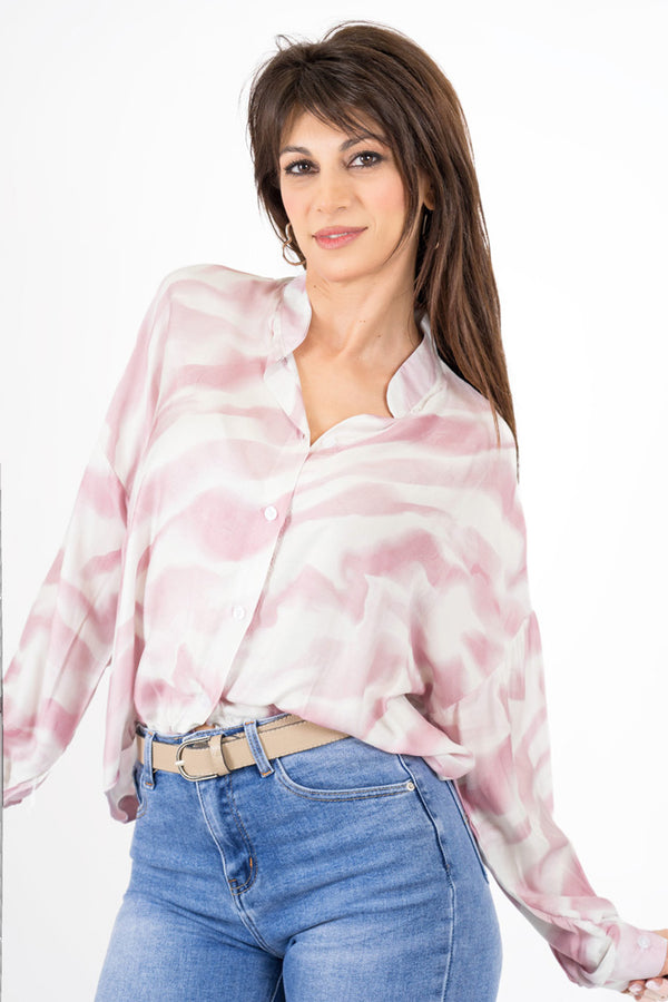 Camicia satin fumè